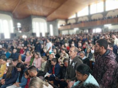 Missa Solene de Aparecida em Laranjeiras do Sul (12/10) teve a participaÃ§Ã£o da RÃ¡dio da FamÃ­lia